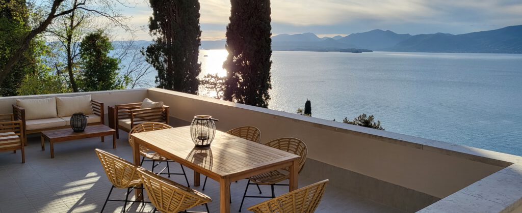 Terrasse Sonnenuntergang